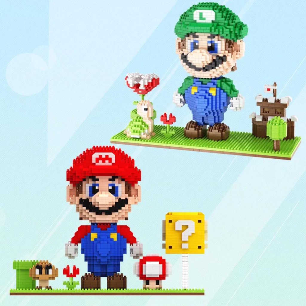 LP SMALL PARTICLE BUILDING BLOCKS 200540, 200541 SUPER MARIO CHARACTERS ...