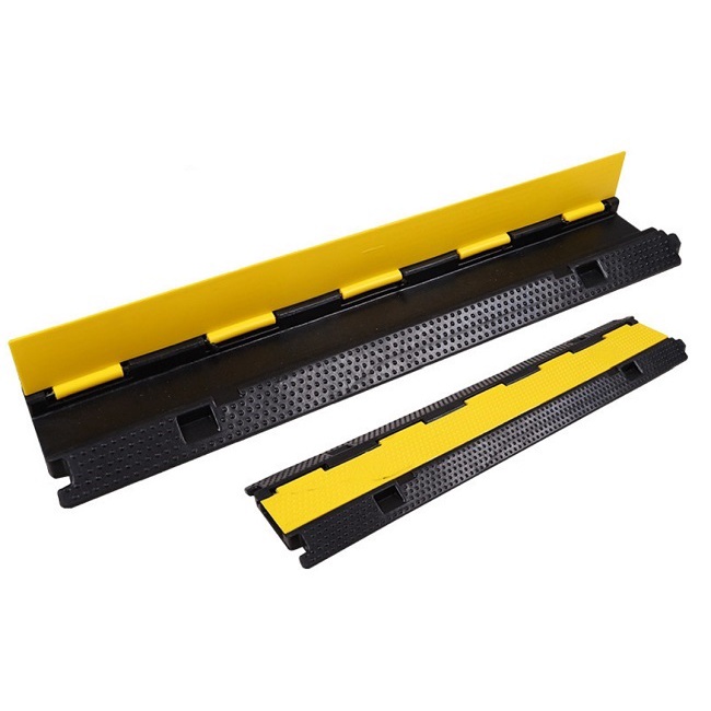 Cable Protector Ramp, 1 Channel Cable Hump Rubber, Size 1000mmL x