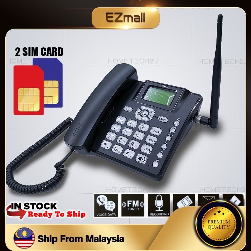 TDK Cordless Phones GSM Dual Sim Card Landline Phone Mobile Home Office