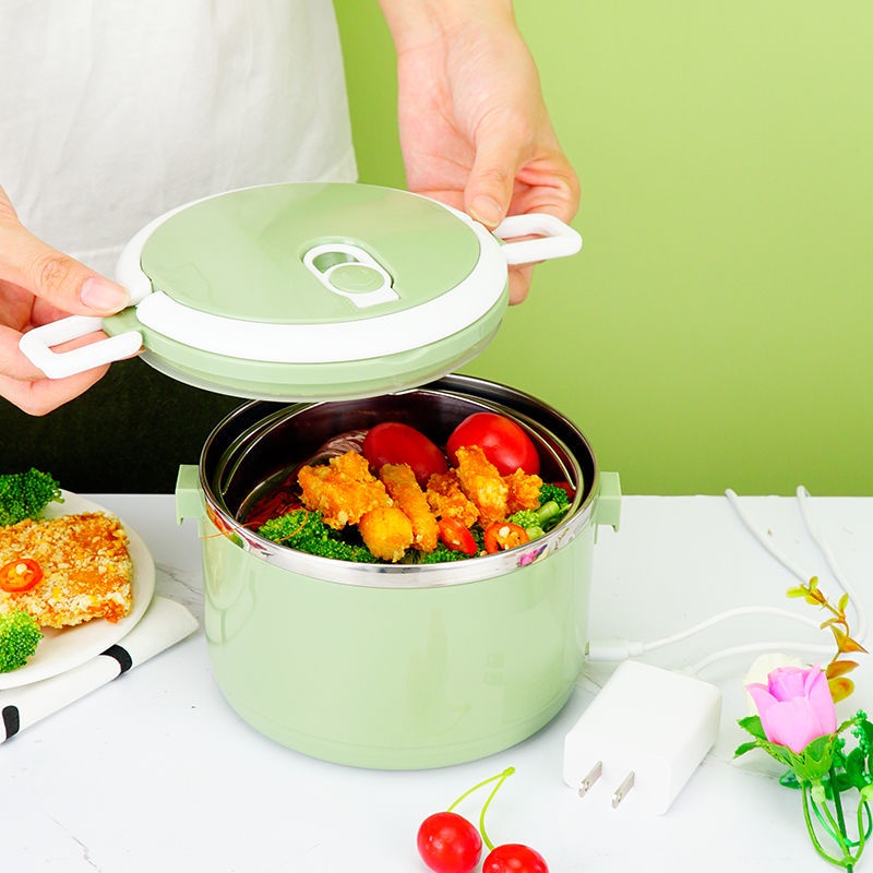 USB Durable Heated Gourmet Storage Bento Multi Layer 304 Stainless Steel Lunch Box Thermal