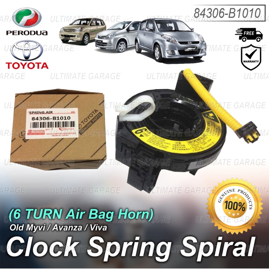 Perodua Myvi Viva Toyota Avanza Old Model 2005 2010 Clock Spring Spiral Cable Airbag Horn Hon Steering 84306 B1010 Shopee Malaysia