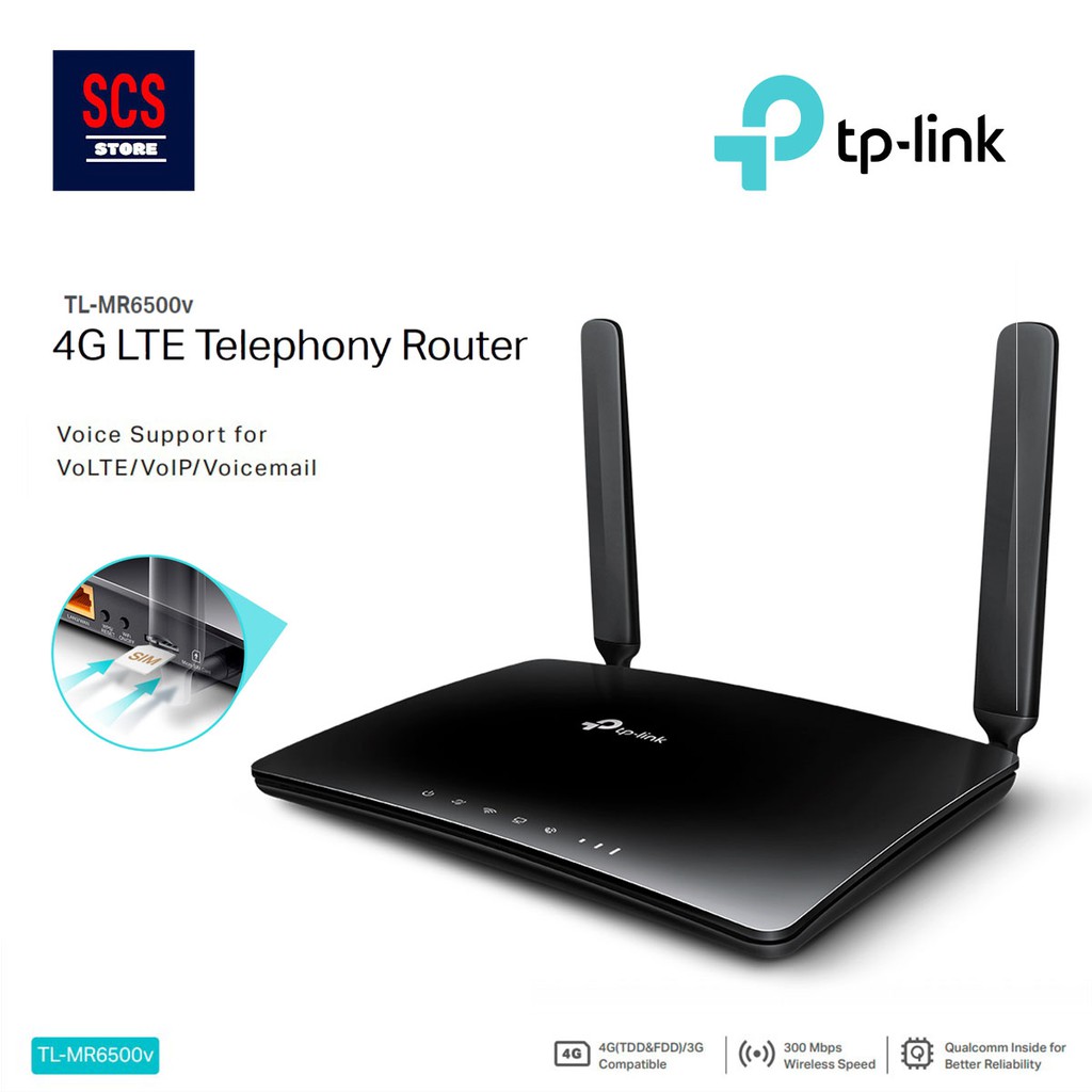 TP-LINK TL-MR6500v N300 4G LTE Telephony WiFi Router | Shopee Malaysia