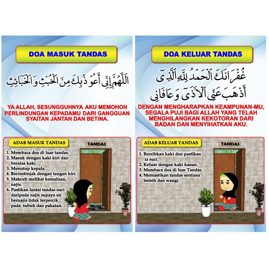 Bacaan Doa Masuk Dan Keluar Tandas