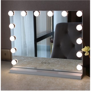 large vanity mirror with lights