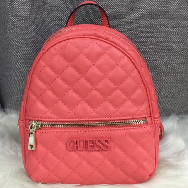 guess red mini backpack