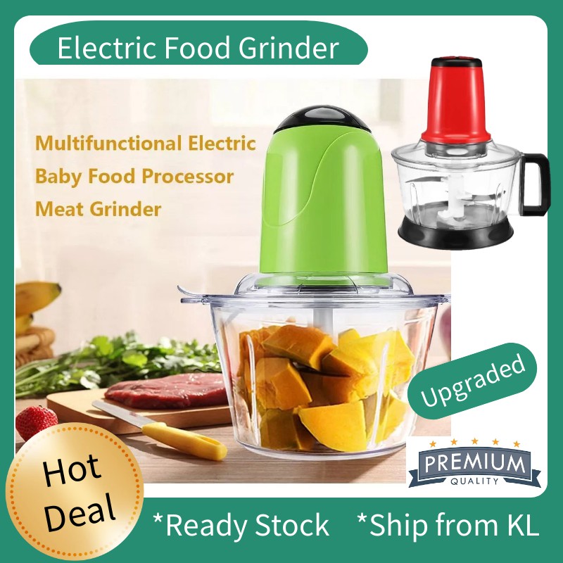 Electric Food Blender Cooking Machine Food Grinder Meat Onion Chili Food Chopper Pengisar Makanan Slicer Cutter Shredder