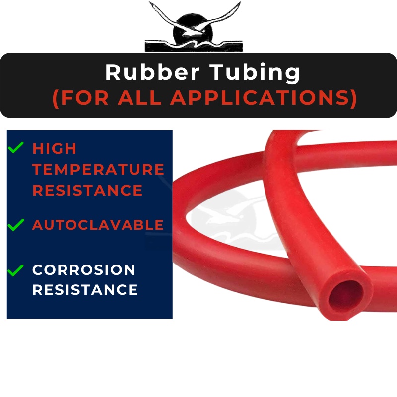 Rubber Tube Tubing for All Usage Lab Bunsen Burner Connection (1m