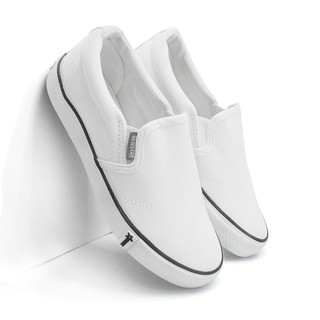 NewStar Fashion White School Shoes MD15119-1W (White,Slip On) Kasut ...