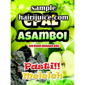 Sticker Air Balang Jus Epal Asam Boi Kalis Air 9 X 12 Inci Shopee Malaysia