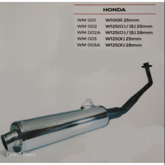 Cj Ipoh Pipe Wave125 S O Mx 28mm Shopee Malaysia