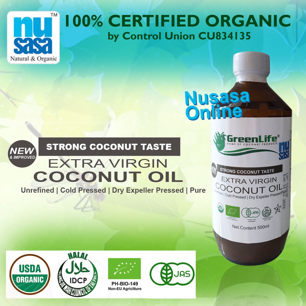 Nusasa Organic Extra Virgin Coconut Oil [New and Improved - Strong ...