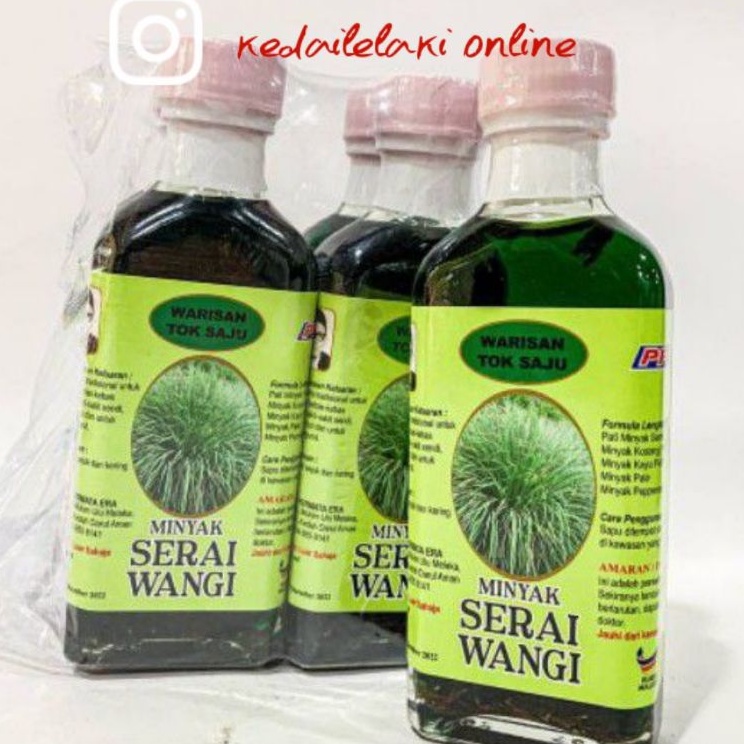 Buy Minyak Serai Wangi Warisan Tok Saju Langkawi Mengurut Sengal Badan Kejang Otot Letih Bahagian Badan Seetracker Malaysia