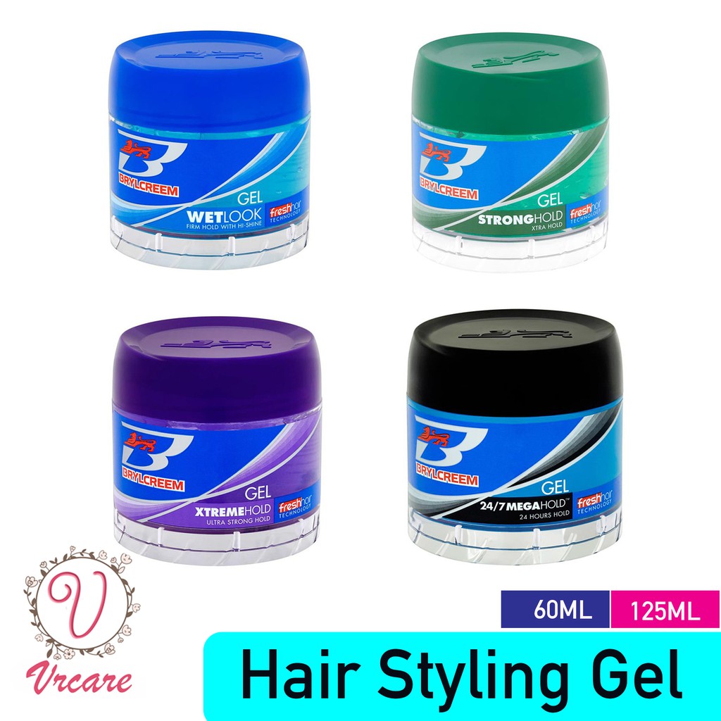 Brylcreem Gel Hair Styling Gel Wet Look / Strong hold / Xtreme Hold / 24/7  Mega Hold 60ml 125ml | Shopee Malaysia