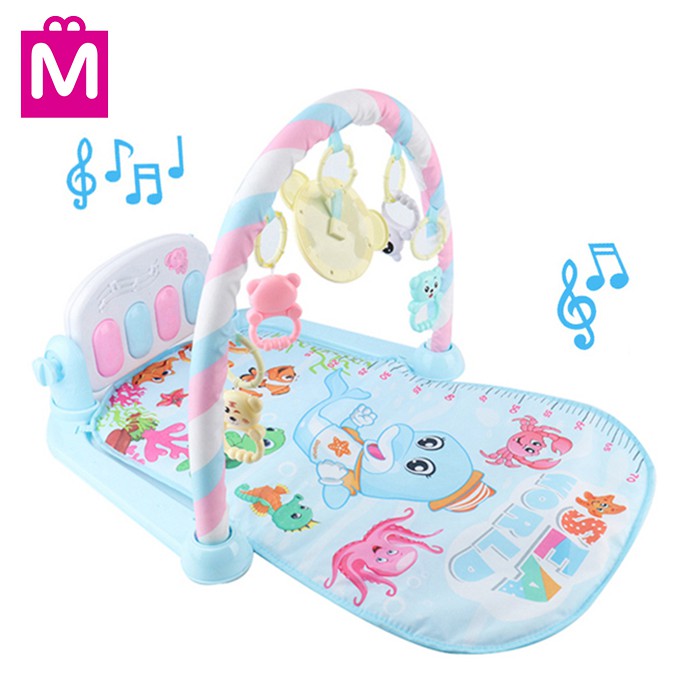 Mitoyos Sea World Piano Music Baby Gym Toy Bed Toddler Exercise