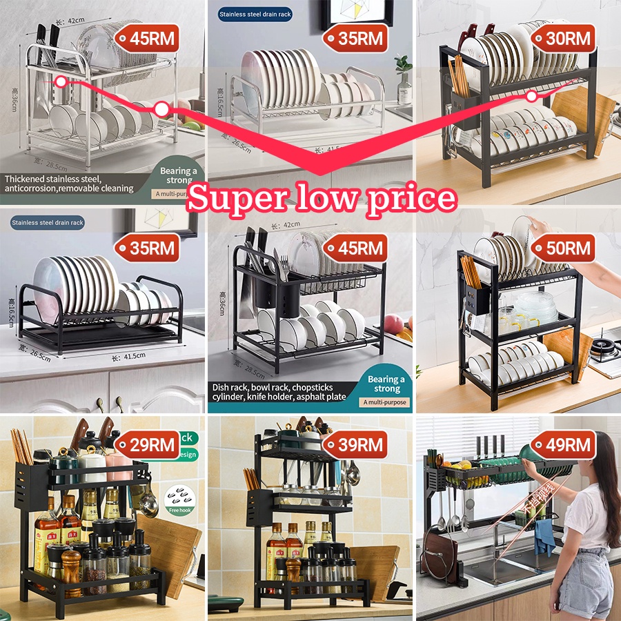 Ultra low price Kitchen storage rack Clearance price Dish Rack Drainer