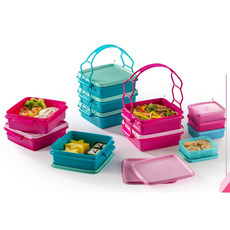 Tupperware Small Goody Box Party Set (4pcs) (PINK only) | Shopee Malaysia