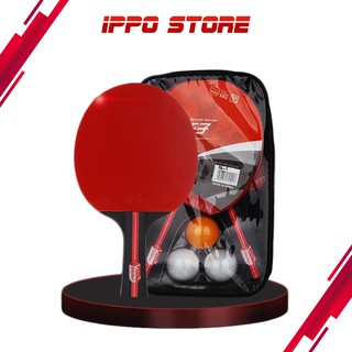 Ippo Store Boliprince Quality Table Tennis Ping Pong Racket Ping Pong Bat (2 Rackets)