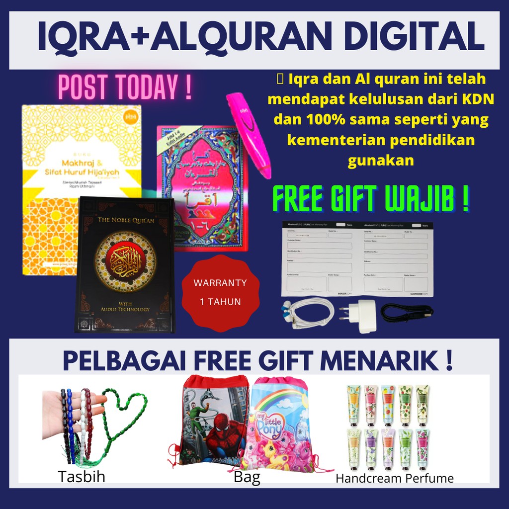 Iqra Digital Dan Alquran Digital Lulus Kdn Dan Jakim Shopee Malaysia
