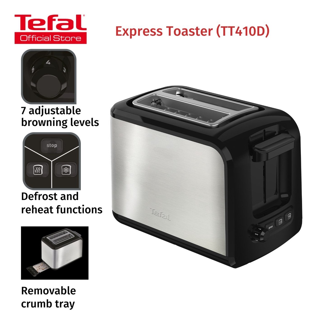 Tefal Express Toaster (TT410D) Shopee Malaysia