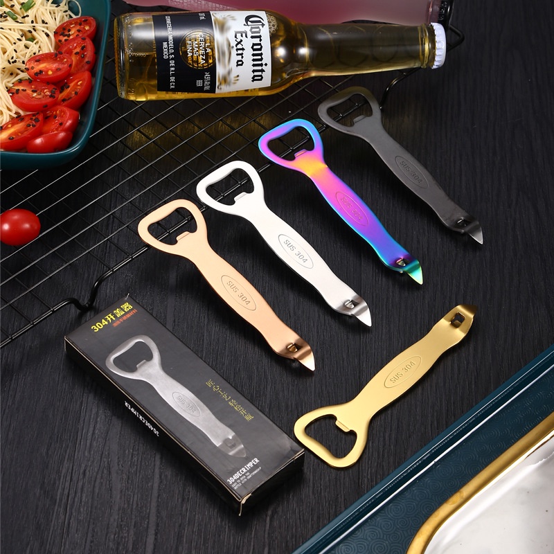 U.See    304Stainless Steel Beer Lid Opener Multifunctional Bottle Opener  Creative beer lid opening multi color beer can opener