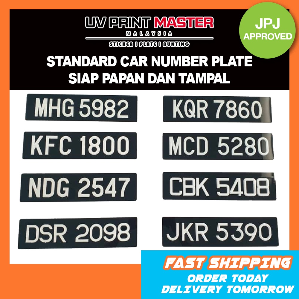 Jpj number plate for sale
