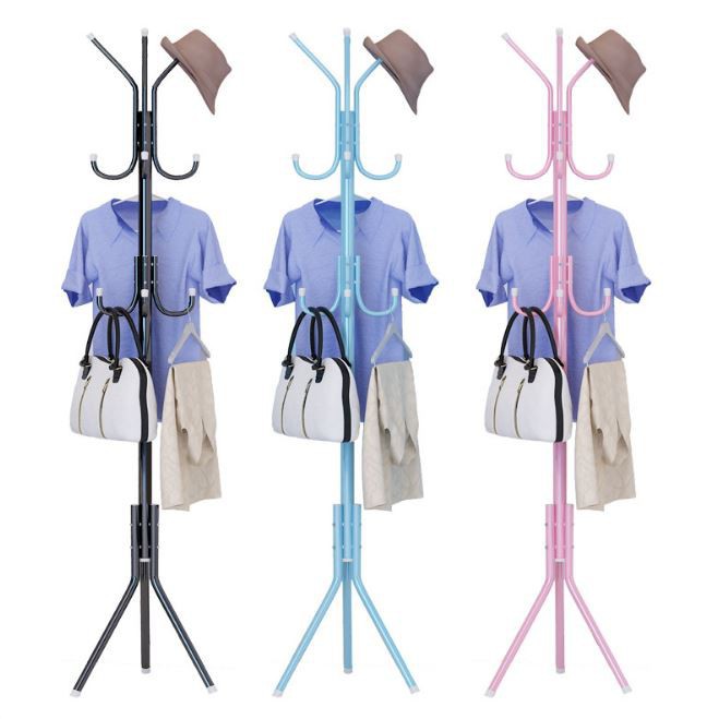 12 Hooks Metal Bedroom Cloth Hanger Multi Purpose Hanging Pole Stand Cloth  Rack | Shopee Malaysia