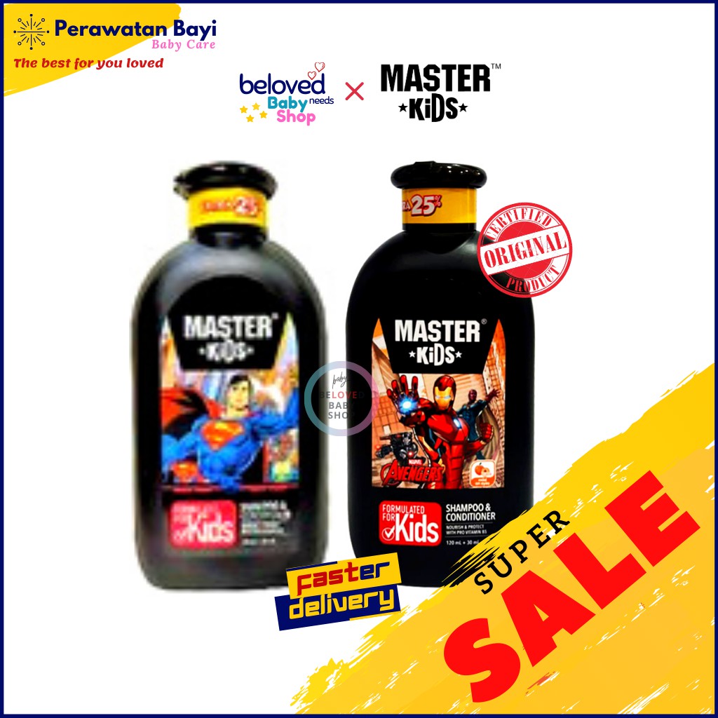 Master Kids Shampoo & Conditioner Superman / Batman / Spiderman / Iron