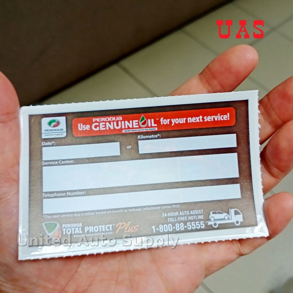 Perodua Mileage Sticker Genuine Shopee Malaysia