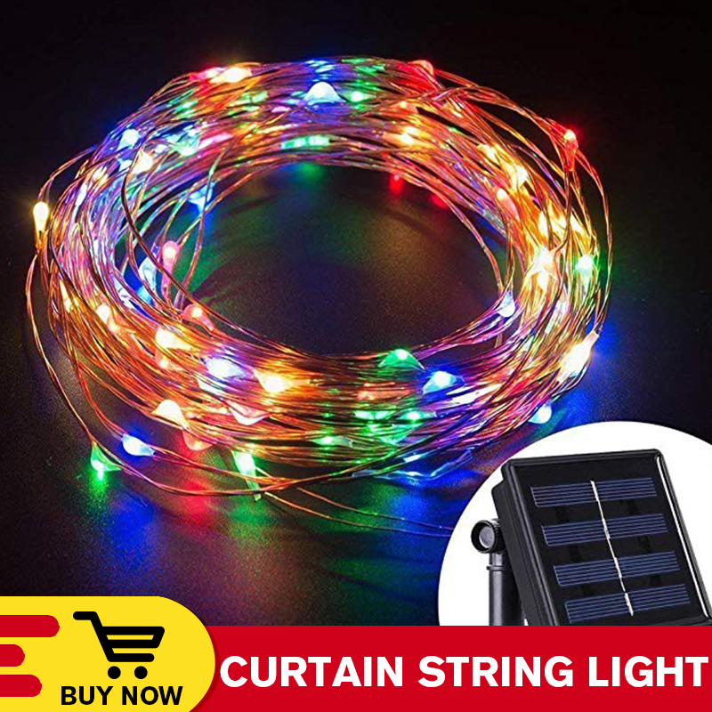 Solar Copper Wire Fairy Light 10M/100lights and 20M/200light For Home