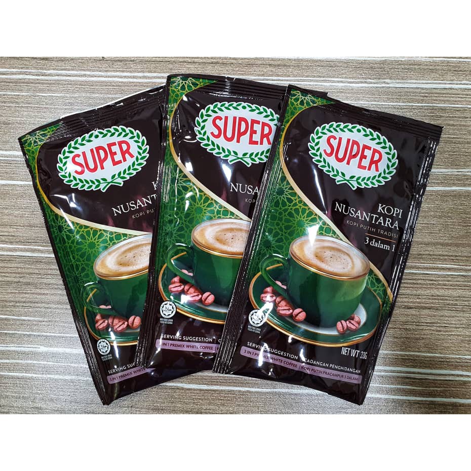 [Trial Pack] 3 Sachets of Super Kopi Nusantara 3in1 Traditional White