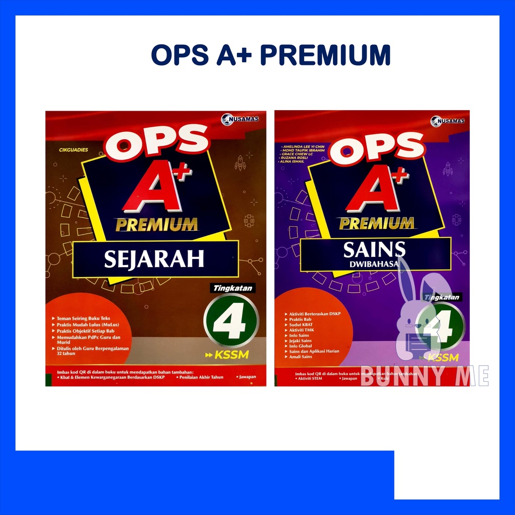 Ops A Premium Tingkatan 4 Kssm 2022 Nusamas Shopee Malaysia