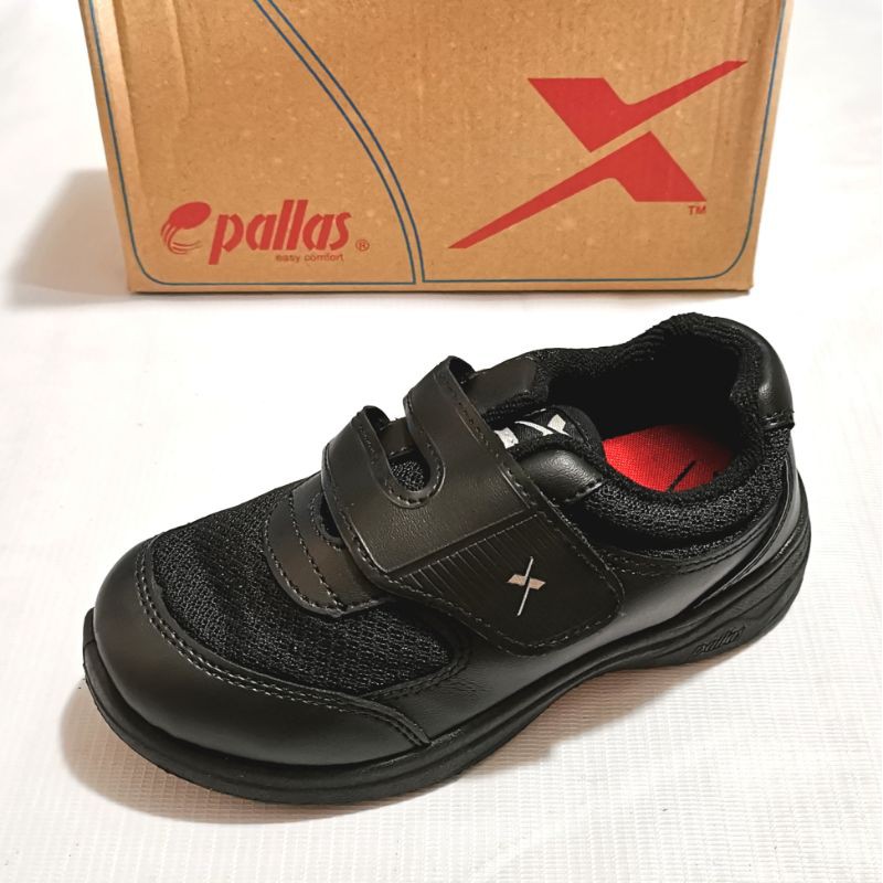 Pallas Black School Shoes Original Kasut Sekolah Hitam Budak Sekolah