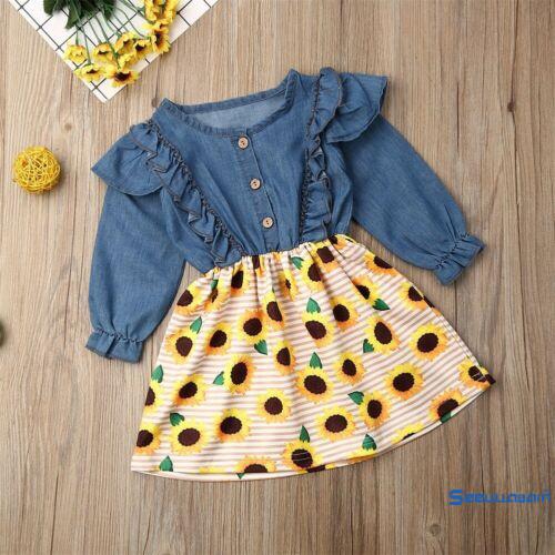sunflower dress for baby girl