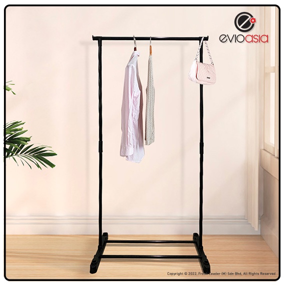 Evio Asia Adjustable Portable Single Clothes Rack / Drying Rack Rak