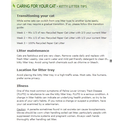 Vibrant Life Natural Paper Pellets Cat Litter, Unscented,