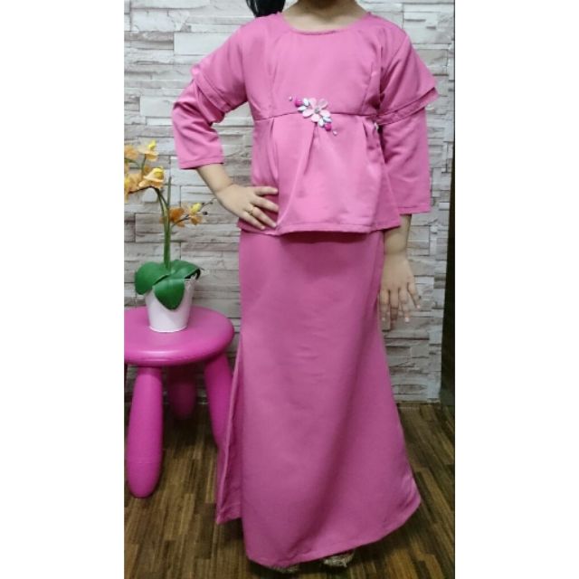  Baju  kurung  moden  kanak2 KAIN EXCLUSIVE  Kain 