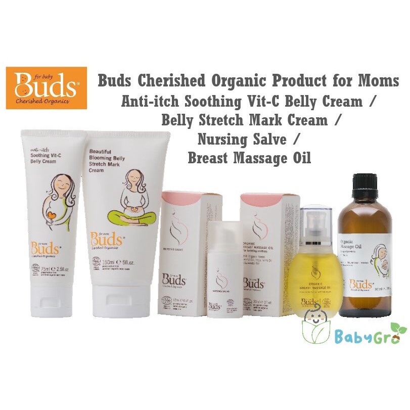 Buds Cherished Organic Products for Moms Stretch Mark Belly Cream ...