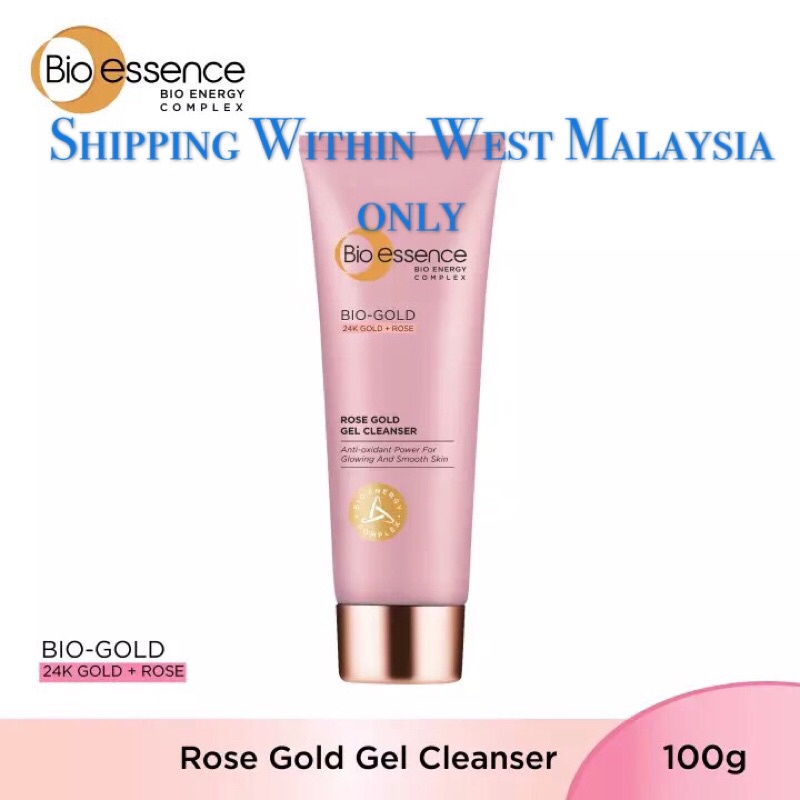 BIO-ESSENCE Bio-Gold Rose Gold Gel Cleanser (100g) | Shopee Malaysia