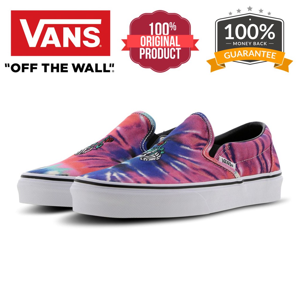 vans slip on tie dye skate shoe