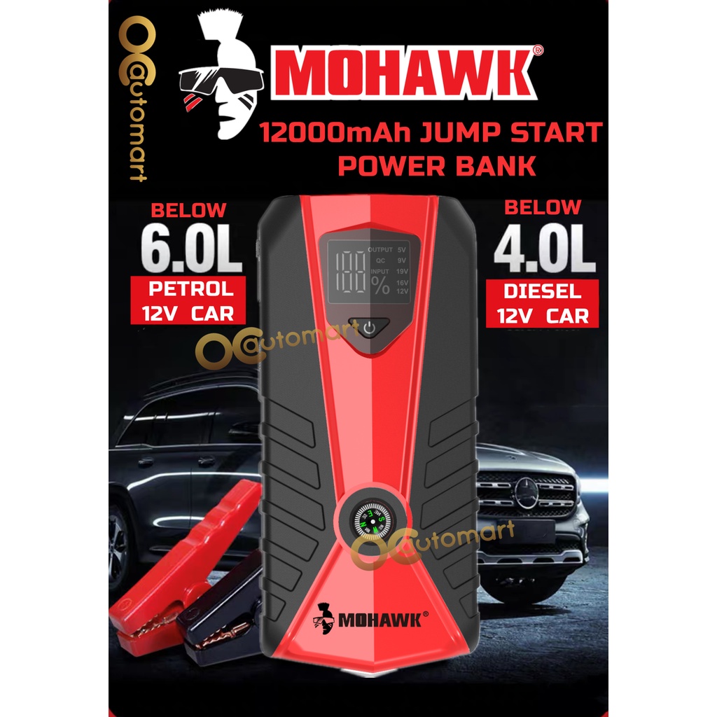 MOHAWK Jump Start Power Bank 98800mAh Emergency High power Car Jump