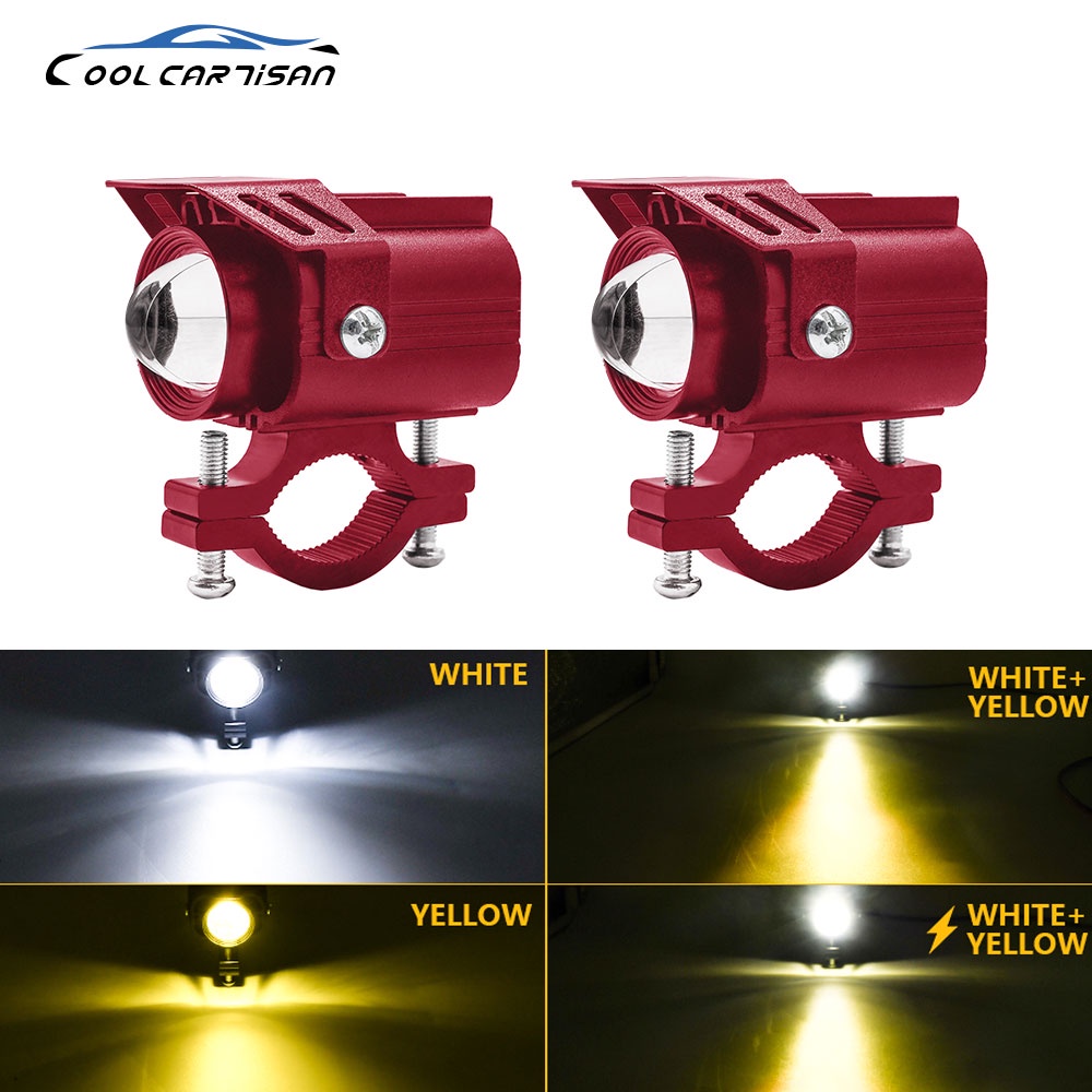 LED Spot Light Motorcycle Fog Lights DRL Flash Spotlight 80W 16000LM