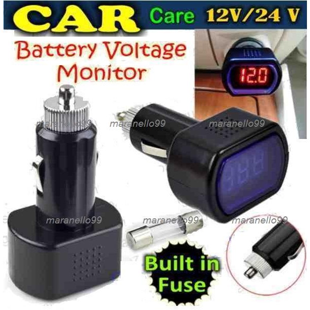 1 Pc DIGITAL DC AUTO BATTERY VOLTAGE METER Voltmeter Car Lighter Socket