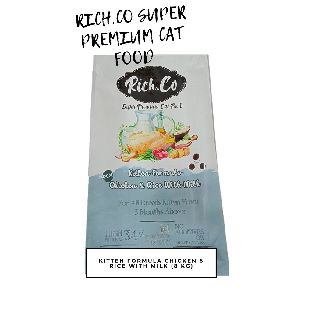 Rich.Co Rich Choice Super Premium kitten chicken with milk Recipe (Cat