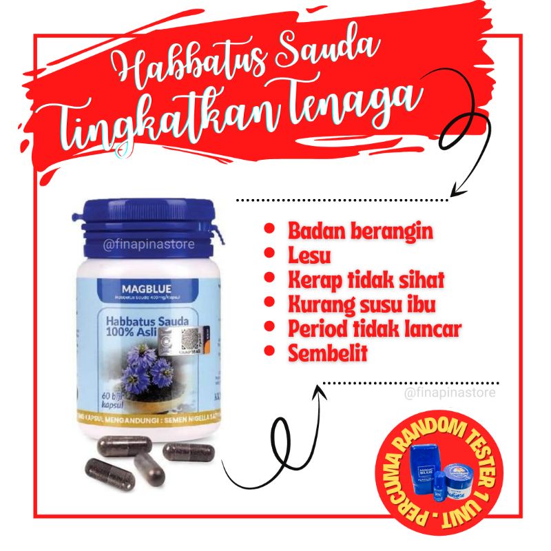 KAPSUL HABBATUS SAUDA MAGIC BLUE SUPPLEMENT KESIHATAN | Shopee Malaysia