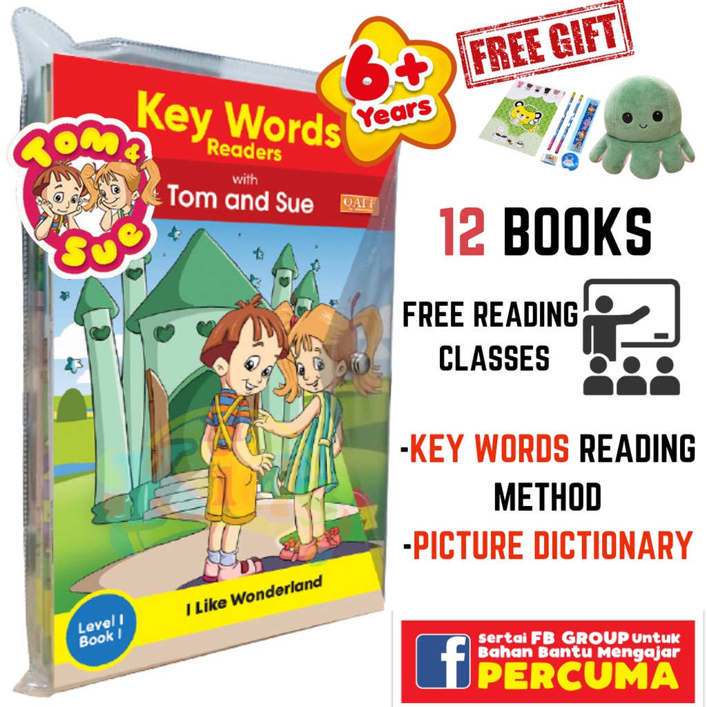 Buy English Book 2 Free Gifts Key Word Readers With Tom And Sue Reading Books For Kids Phonic Peter And Jane Read Easy Buku Seetracker Malaysia