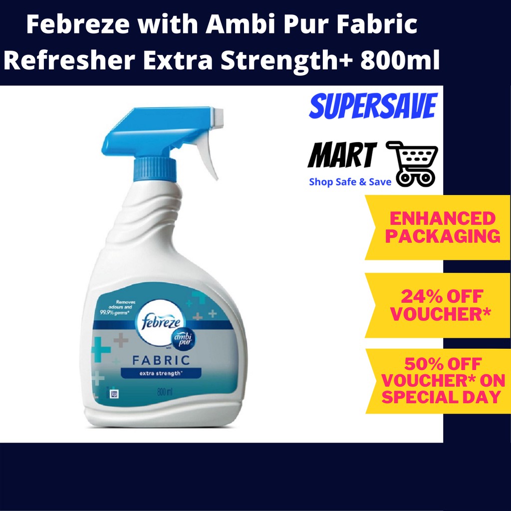 Febreze with Ambi Pur Fabric Refresher Extra Strength+ (800ml) | Shopee ...