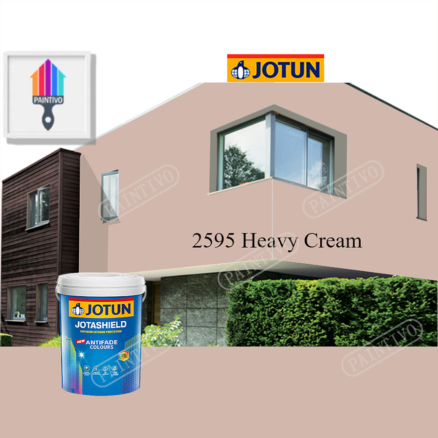 2595 Heavy Cream 1L Jotun Jotashield Antifade Pink Colour Outdoor Wall