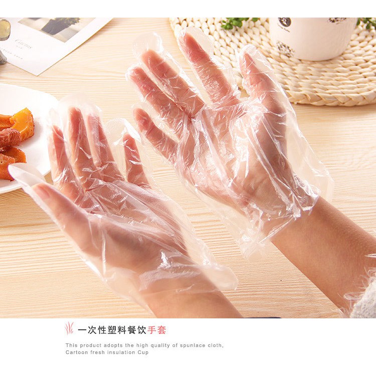 clear plastic gloves