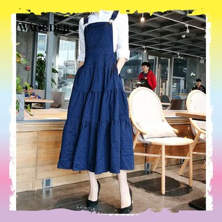 plus size blue jean maxi dress