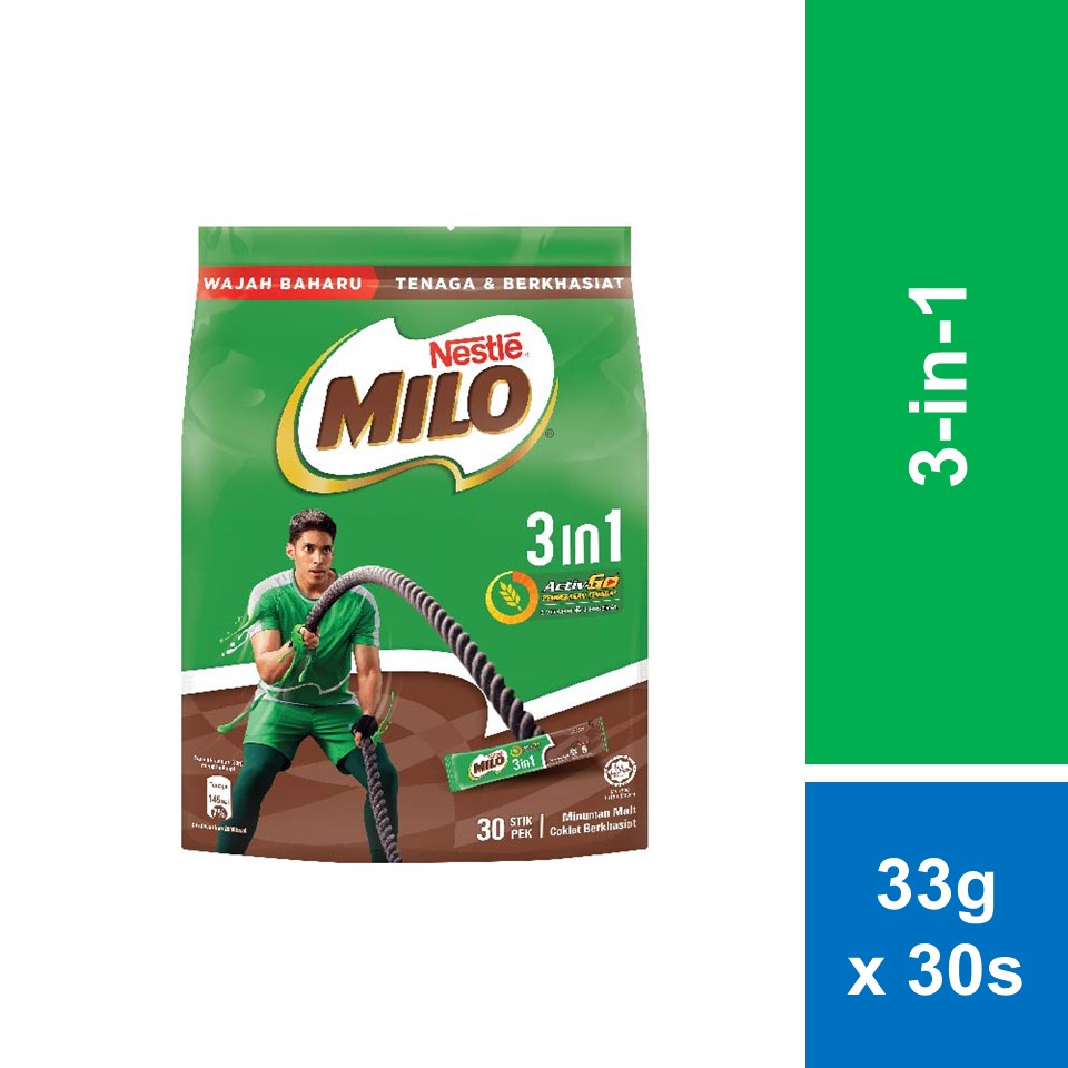 NESTLE MILO® 3IN1 30 Sticks (33g)